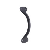 FC229 - Spira Brass Hammered Pull Handle Medium 150mm - Black Iron
