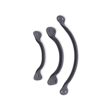 Click Here To Enlarge This Photo Of FC230 - Spira Brass Hammered Pull Handle Large 200mm - Black Iron