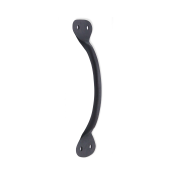 FC230 - Spira Brass Hammered Pull Handle Large 200mm - Black Iron