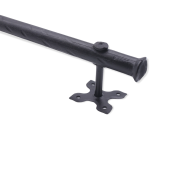 FC231 - Spira Brass Onyx Round Pull Handle 300mm - Black Iron