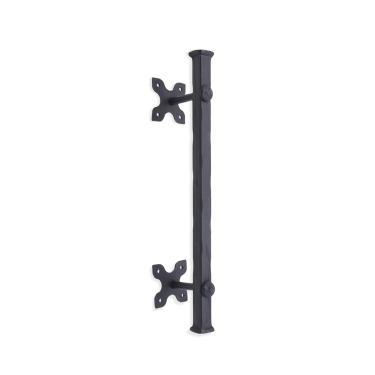 Click Here To Enlarge This Photo Of FC232 - Spira Brass Onyx Square Pull Handle 300mm - Black Iron