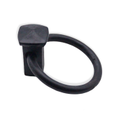 FC252 - Spira Brass Quadrate Ring Drop Pull - Black Iron