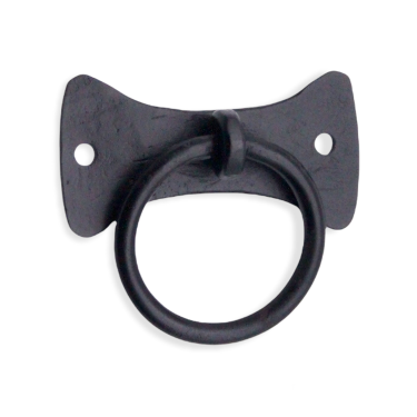 Click Here To Enlarge This Photo Of FC253 - Spira Brass Flamingo Ring Drop Pull - Black Iron