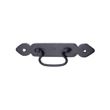 Click Here To Enlarge This Photo Of FC254 - Spira Brass Petal Ring Drop Pull - Black Iron