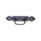 FC254 - Spira Brass Petal Ring Drop Pull - Black Iron