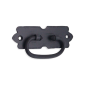 FC255 - Spira Brass Arrow Ring Drop Pull - Black Iron