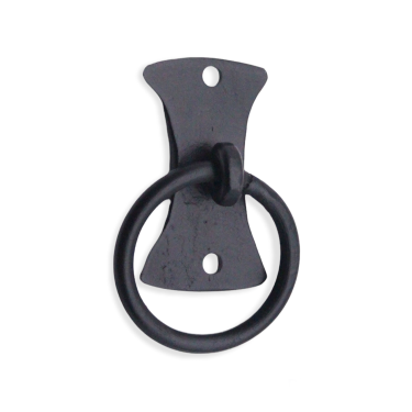Click Here To Enlarge This Photo Of FC256 - Spira Brass Flutur Ring Drop Pull - Black Iron