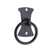 FC256 - Spira Brass Flutur Ring Drop Pull - Black Iron