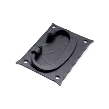 Click Here To Enlarge This Photo Of FC257 - Spira Brass Spike Ring Drop Pull - Black Iron