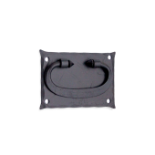 FC257 - Spira Brass Spike Ring Drop Pull - Black Iron