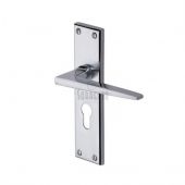 SC-3448-AP M.Marcus Sorrento Door Handle For Euro Profile Plate Swift Design Apollo Finish