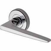 SC-3450-PC M.Marcus Sorrento Door Handle Lever Latch on Round Rose Swift Design Polished Chrome Finish