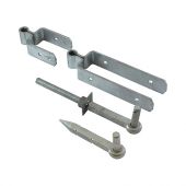 TIMCO SFH300G - Galvanised Standard Double Strap Fieldgate Hinge Set to suit 900-1200mm Wide Gates