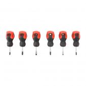 TIMCO 468133 - 6pc Premium Stubby Screwdriver Set