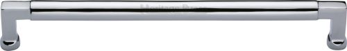 Click Here To Enlarge This Photo Of C0312 254-PC Heritage Brass Cabinet Pull Bauhaus Design 254mm ctc Polished Chrome Finish