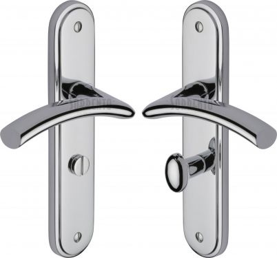 Click Here To Enlarge This Photo Of SC-4330-PC M.Marcus Sorrento Door Handle For Bathroom Tosca Design Polished Chrome Finish