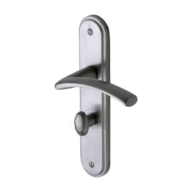 Click Here To Enlarge This Photo Of SC-4330-SC M.Marcus Sorrento Door Handle For Bathroom Tosca Design Satin Chrome Finish