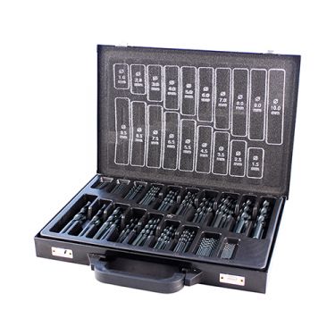 Click Here To Enlarge This Photo Of TIMCO HSSR170DS - 170pc HSS Roll Forged Jobber Drill Bit Set