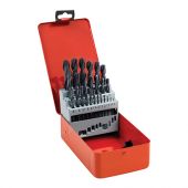 TIMCO HSSR25DS - 25pc HSS Roll Forged Jobber Drill Bit Set