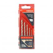 TIMCO BP5DS - 5pc Brad Point Wood Bit Set
