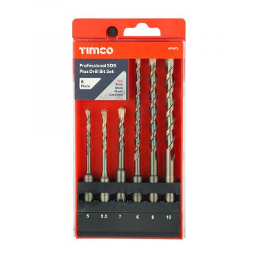 Click Here To Enlarge This Photo Of TIMCO AP6DS - 6pc Professional SDS Plus Drill Bit Set