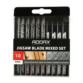 TIMCO JIGSET10 - 10pcs Mixed Jigsaw Blade set for Wood & Metal