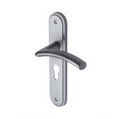SC-4348-SC M.Marcus Sorrento Door Handle For Euro Profile Plate Tosca Design Satin Chrome Finish