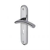 SC-4350-PC M.Marcus Sorrento Door Handle Lever Lock Tosca Design Polished Chrome Finish