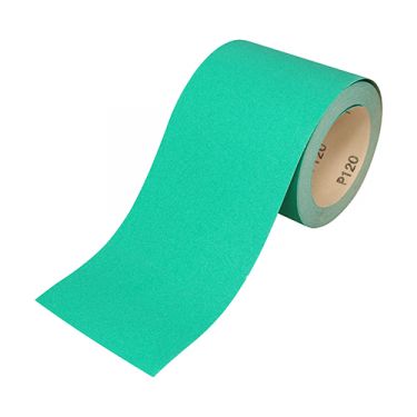Click Here To Enlarge This Photo Of TIMCO 231823 - Green Sandpaper Roll 115mm x 10m (Fine P120-P150 Grit)