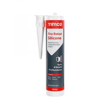 Click Here To Enlarge This Photo Of TIMCO 732003 - 300ml Fire Rated Silicone Sealant (White)