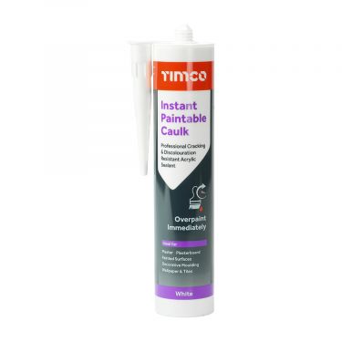 Click Here To Enlarge This Photo Of TIMCO 732002 - 300ml Instant Paintable Decorators Caulk (White)