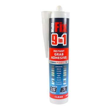 Click Here To Enlarge This Photo Of TIMCO 247972 - 290ml Multi-Fix 9 in 1 Instant Grab Adhesive (Clear)
