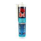 TIMCO 247468 - 290ml 9 in 1 Universal Adhesive & Sealant (White)