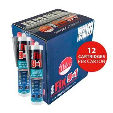 Click Here To Enlarge This Photo Of TIMCO 247357 - 290ml 9 in 1 Universal Adhesive & Sealant (Grey)