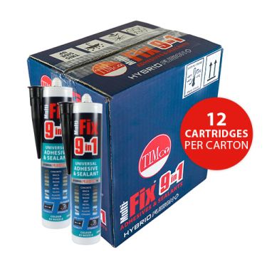 Click Here To Enlarge This Photo Of TIMCO 247146 - 290ml 9 in 1 Universal Adhesive & Sealant (Black)