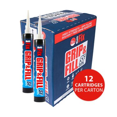 Click Here To Enlarge This Photo Of TIMCO 247318 - 350ml Grip & Fill - Solvent Free Grab Adhesive (White)