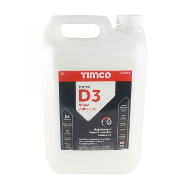 Click Here To Enlarge This Photo Of TIMCO 247513 - 5L Internal D3 Wood Adhesive