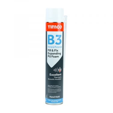 Click Here To Enlarge This Photo Of TIMCO 247596 - 750ml Hand Held B3 Fill & Fix Expanding PU Foam