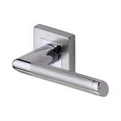 SC-4695-AP M.Marcus Sorrento Door Handle Lever Latch on Square Rose Mercury Sq Design Apollo Finish