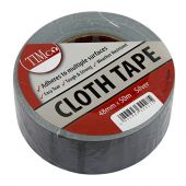 TIMCO CTSILVER - 48mm x 50m Silver Cloth Tape