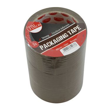 Click Here To Enlarge This Photo Of TIMCO PTB - 48mm x 50m Brown Packaging Tape 3pcs