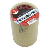 TIMCO PTC - 48mm x 50m Clear Packaging Tape 3pcs