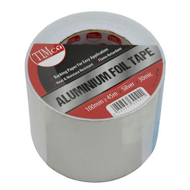 Click Here To Enlarge This Photo Of TIMCO AFT100 - 100mm x 45m Aluminium Foil Tape