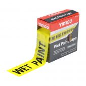 TIMCO WPT500 - 70mm x 500m Yellow & Black Wet Paint Tape