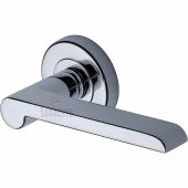 SC-6220-PC M.Marcus Sorrento Door Handle Lever Latch on Round Rose Lugano Design Polished Chrome Finish