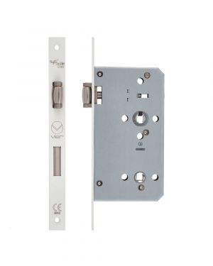 Click Here To Enlarge This Photo Of ZDL7260LL-PCW - Zoo Hardware Din Lift to Lock Case (for use with ZCS030LL handles only) 60mm Backset Powder Coated White
