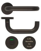 ZCS030LL-PCB - Zoo Hardware 19mm Lift to Lock Return to Door Lever Set (for use with ZDL7260LL only) Powder Coated Black