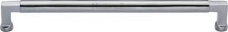 C0312 254-SC Heritage Brass Cabinet Pull Bauhaus Design 254mm ctc Satin Chrome Finish