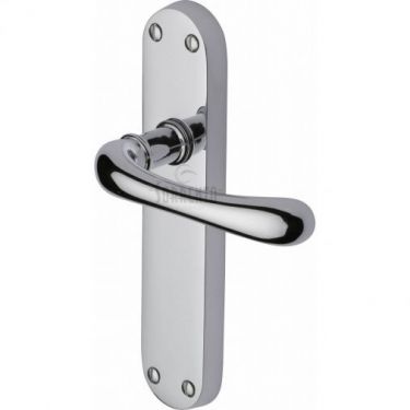 Click Here To Enlarge This Photo Of SC-6360-PC M.Marcus Sorrento Door Handle Lever Latch Donna Design Polished Chrome Finish