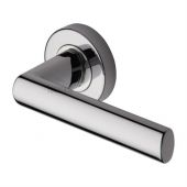 SC-6420-PC M.Marcus Sorrento Door Handle Lever Latch on Round Rose Milan Design Polished Chrome Finish